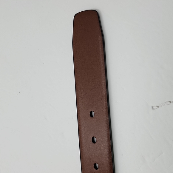 PERRY ELLIS POTFOLIO MEN'S REVERSIBLE BELT, BLACK & BROWN, SIZE 42 - Picture 9 of 10